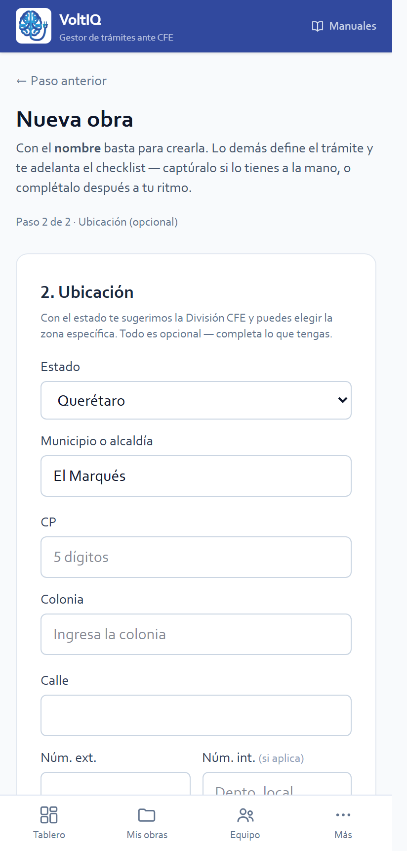 Ubicación de la obra