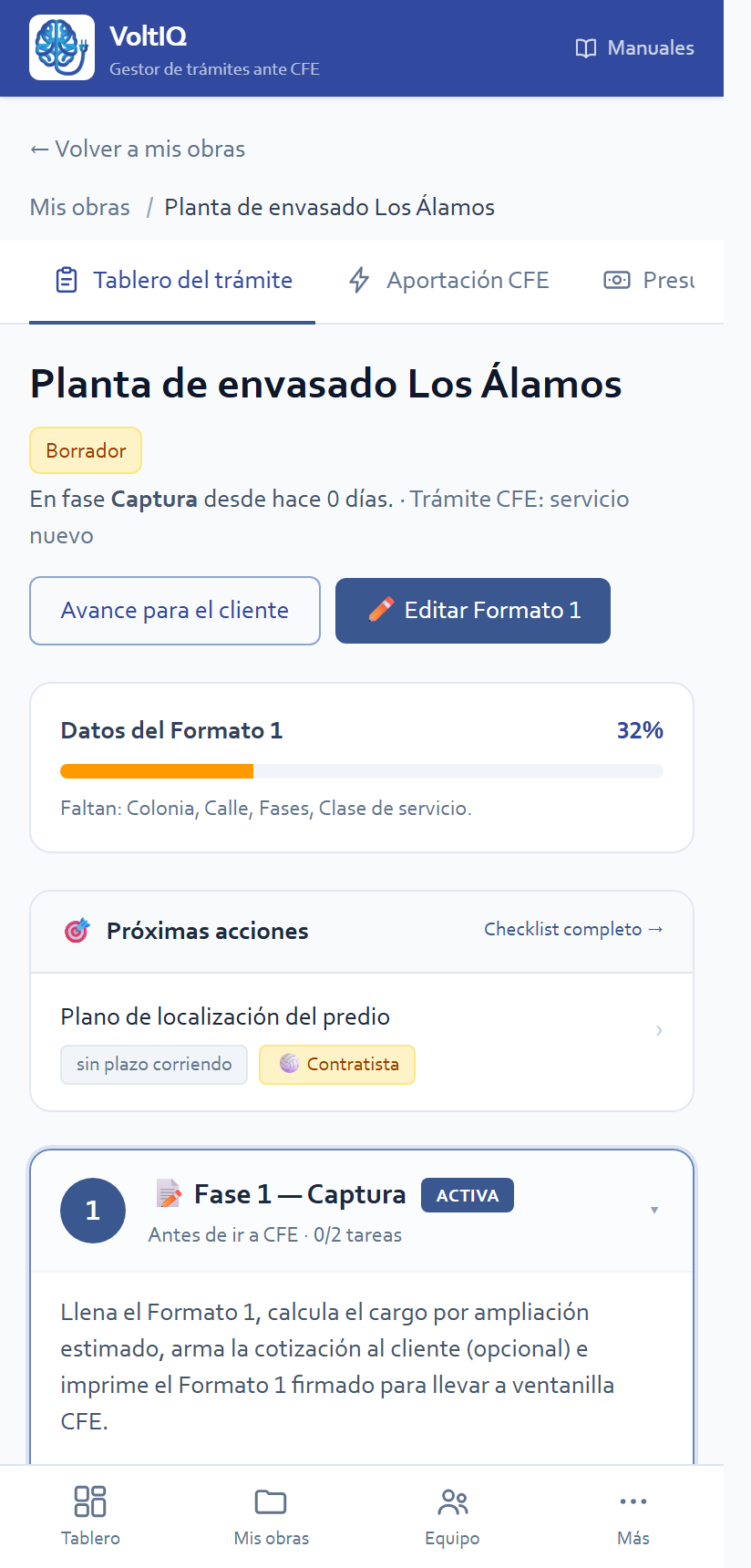 La obra recién creada
